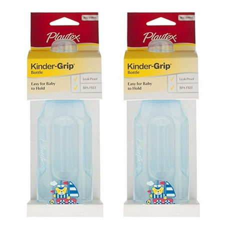 Playtex Kinder-Grip Bottle, 8 Ounce, Color May Vary - 2 Pack + Old Spice Deadlock Spiking Glue, Travel Size, .84 Oz