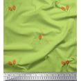 thumbnail image 1 of Soimoi Green Cotton Poplin Fabric Flower Buds & Triangle Geometric Print Fabric by the Yard 42 Inch Wide, 1 of 3