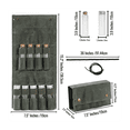 thumbnail image 2 of Bolsa organizadora de lona para almacenar condimentos, soporte para botellas de condimentos con mini condimentos y 9 frascos de especias, 2 of 5
