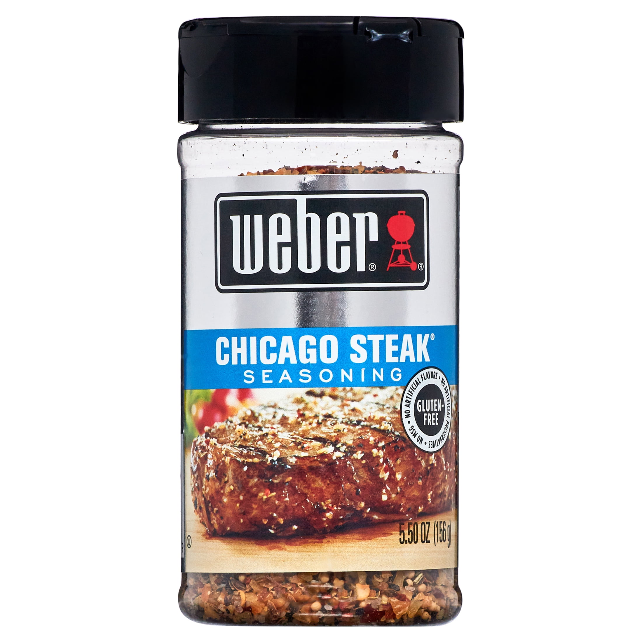 Weber Chicago Steak Seasoning, Gluten Free, 5.5 oz Shaker