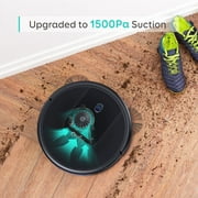 Angle View: eufy by Anker, BoostIQ RoboVac 30, Robot Vacuum Cleaner, Upgraded, Super-Thin, 1500Pa Suction, Boundary Strips Included, Quiet, Self-Charging Robotic Vacuum, Cleans Hard Floors to Medium-Pile Carpets