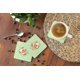 thumbnail image 4 of Carolines Treasures Ck4350fc, juguete Terrier, flores verdes, posavasos de espuma, conjunto de 4 Afortunado Sencillez, 4 of 4
