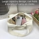 thumbnail image 3 of Women's Aesthetic Canvas Tote Bag, Small Cute Reusable Cotton Cloth Crossbody Bag Handbag for Work & Shopping, 3 of 3