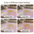 thumbnail image 6 of ODIKA 8'x10' Lavender And Peach Bloom Fern Leaf Washable Area Rug Artistic Floral Foliage Patterns in Warm Tones Non-Slip Chair-Friendly Mat for Dining Room, Large Office, Lounge, 6 of 6