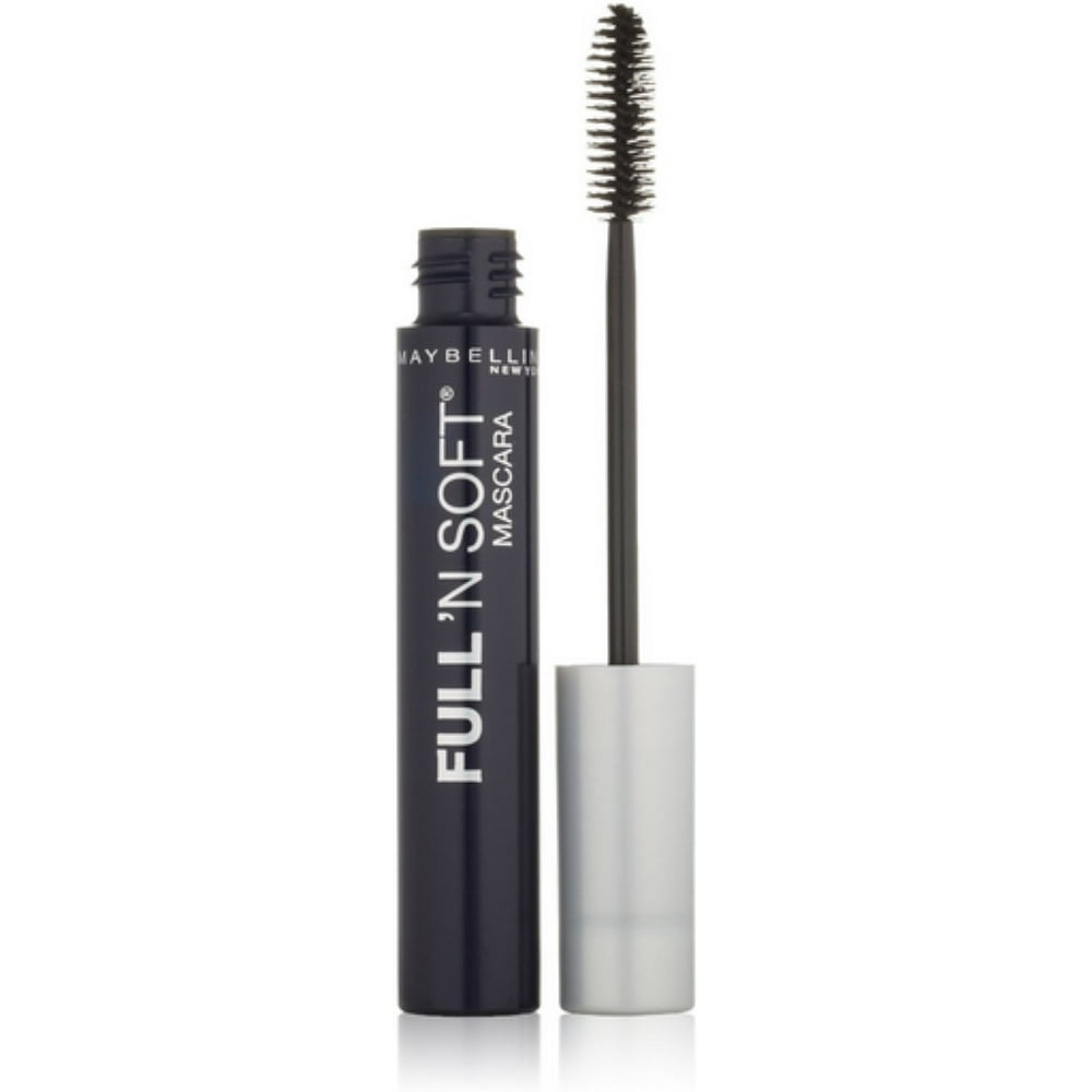 Maybelline Full 'N Soft Mascara, Very Black [301], 0.28 oz (Pack of 4