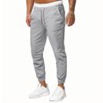 thumbnail image 4 of cfhntfmh Men's Sweatpants Slim Casual Stretch Elastic Waisted Jogger Trousers with Pockets Fall Winter Fashion Outfits, 4 of 4