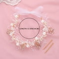 thumbnail image 6 of LIURUIJIA Princess Flower Crystal Headpiece Rhinestone Pearl Headband Alloy Floral Bridal Hair Accessories Communion Wedding Prom Photography for Girls and Women, 6 of 6
