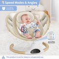thumbnail image 3 of Baby Swing Larex, portátil eléctrico para bebés, con control remoto, 3 of 7