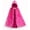 Hot Pink, variant on Girls Snowflake Princess Cape Kids Hooded Cloak Ice Costume 3-10Years