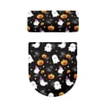 thumbnail image 2 of HELLHERO Ghost Pumpkin Toilet Covers Set, Non-Slip Elastic Fabric Bathroom Seat Covers, 17"x21", 2 of 8