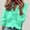 Mint Green, variant on Workout Tops for Women,Womens Summer Tops Plus Size,Women Casual Full Sleeve V-Neck Tops Loose Shirts Plus Size Women Clothing White L