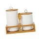 thumbnail image 5 of Botes herméticos de cocina, tarro de cocina portátil con tapa sellada, bote de café de cerámica, contenedor de almacenamiento, tarro para café, 2 uds. blanco 1 m 1 l, 5 of 9