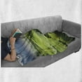 thumbnail image 6 of Nature Soft Flannel Fleece Throw Blanket, Rising Sun in the Valley Dark Cloudy Sky Landscape Dramatic Pastoral Heaven Print, Cozy Plush for Indoor and Outdoor Use, 60" x 80", Green Blue, by Ambesonne, 6 of 6