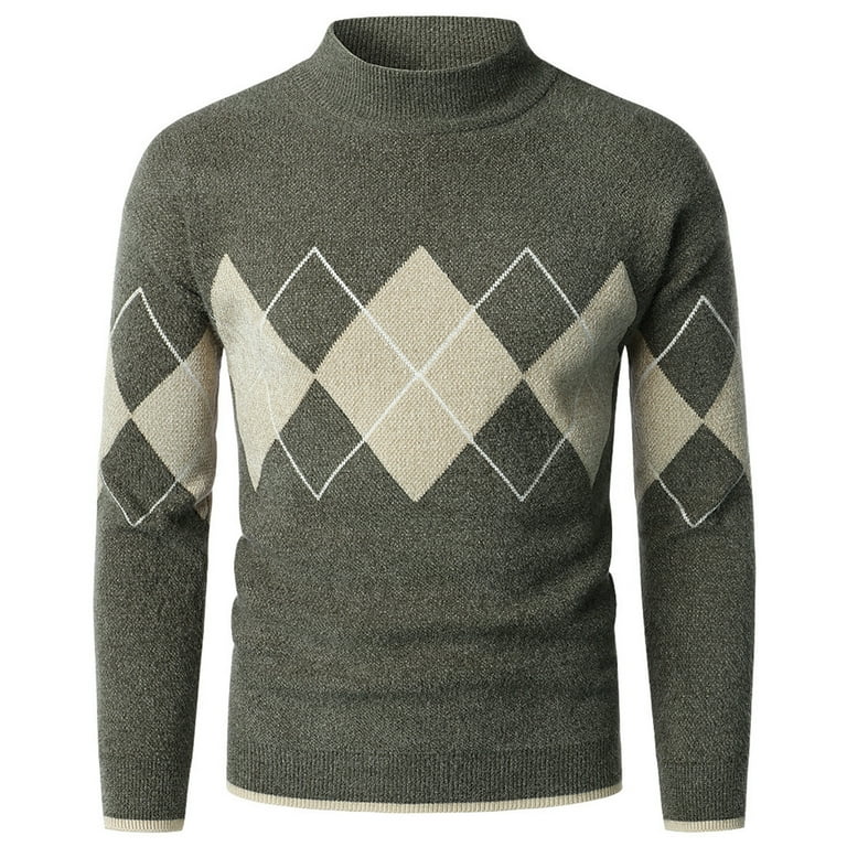 Striped Contrast Sweater Round Neck Turtleneck Sweater Was Thin Striped Contrast Sweater Round Neck Turtleneck Sweater Was Thin
