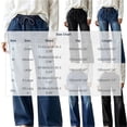 thumbnail image 3 of Miqool Wide Leg Jeans for Women Trendy Pleated High Waisted Drawstring Tie Elastic Waist Stretchy Denim Pants Trouser Jeans with Pockets, 3 of 7
