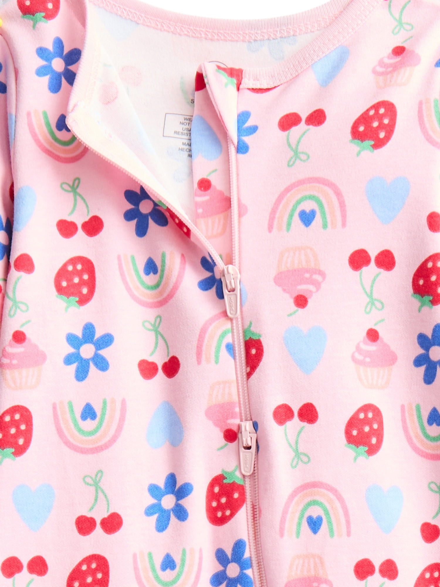 Wonder Nation Organic Cotton Baby Unisex Zip Front Footed Sleep N Play Pajamas, Sizes Preemie-6/9 Months