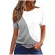 thumbnail image 2 of Puntoco Liquidación de camisetas cortas para mujer Camiseta estampada informal y de moda para mujer con cuello redondo y manga corta, 2 of 4