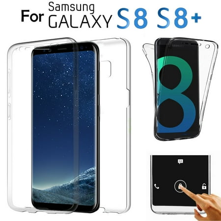 Crystal Clear Cover Full Body Protective Case For Samsung Galaxy S8 / S8+ (Best Cover For Samsung S8 Plus)