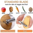 thumbnail image 5 of Swivel Peeler, Stainless Steel,grater For Kitchenblack, Silver1pcs, 5 of 5