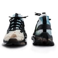 thumbnail image 3 of 2024 Seashell On The Beach Women Or Men Lace Up Flat Sneakers Female Mesh Walking Footwear, 3 of 8