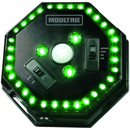High Resolution Low Light Moultrie MFA-12651 Feeder Hog Light With High & Low Brightness Selection & Green LED Lights - Single ()
