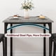 thumbnail image 5 of Compact elegance: 5-piece dining set para 4 - forrado sillas & rectangular mesa - perfect para small spaces, apartments & homes - retro gray finish, 5 of 5