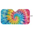 thumbnail image 3 of HUIACONG Tie dye Protect Interior Car Windshield Sun Shade for Universal Universal Fit Foldable Keep Cool All-Season Car Windshield Sunshade, 3 of 7