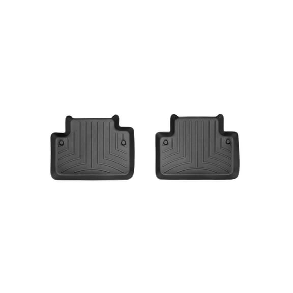 WeatherTech Custom Fit FloorLiners compatible with 2003-2014 Volvo XC90 - 2nd Row (2-Piece Liner), Black