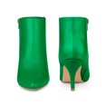 thumbnail image 2 of BLISSFUL STEP Women's Side Zip Pointy Toe Stiletto Heel Ankle Boots, 2 of 6