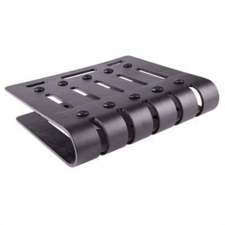 IQ Smart Solutions Professional Curved Black Wood Laptop Lapdesk