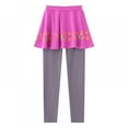 thumbnail image 1 of BULLPIANO Little Girls Leggings Pants with Tutu Skirts Kids Culottes Footless Tights 3-11Y, 1 of 8