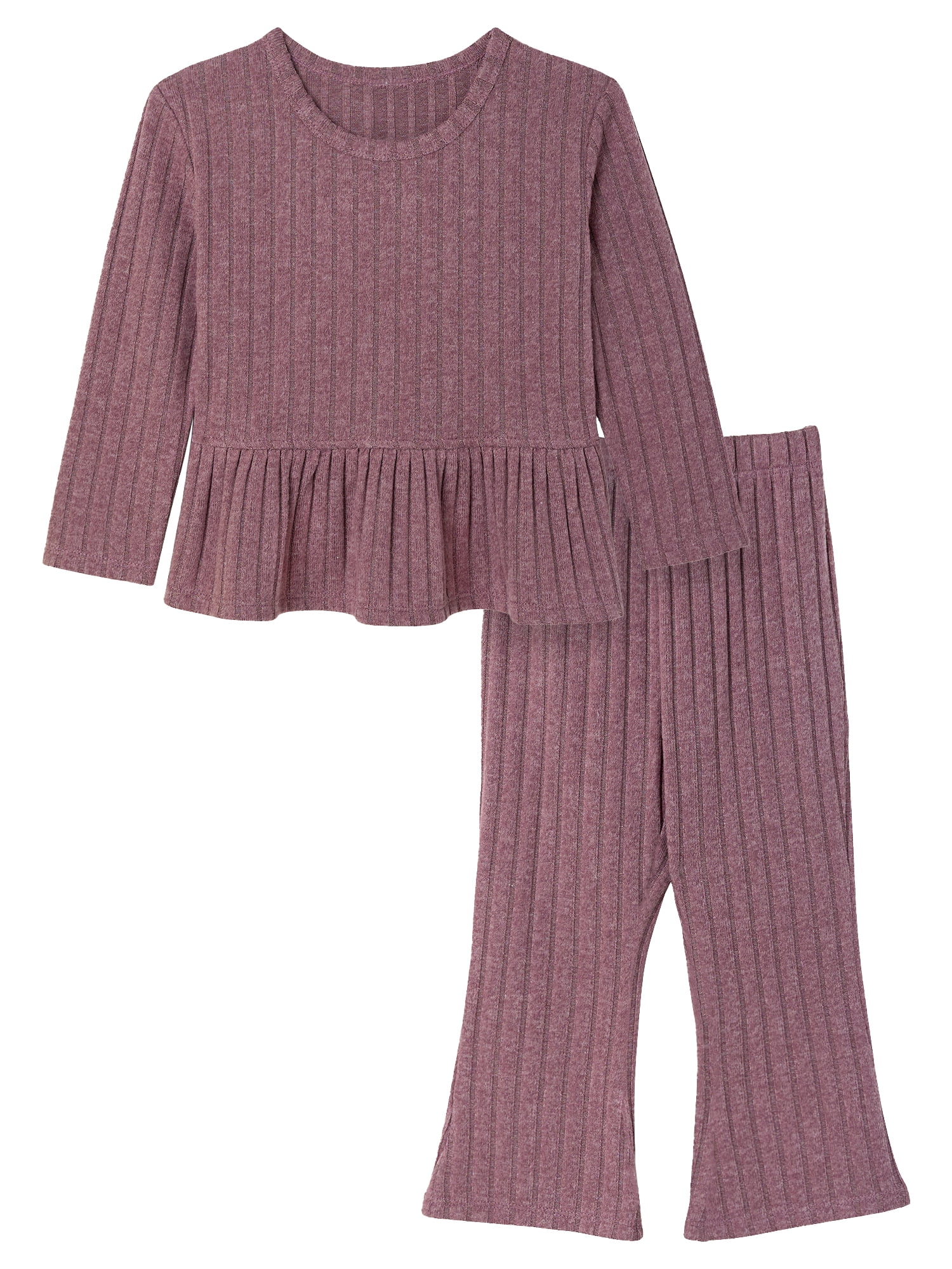 Modern Moments by Gerber Toddler Girl Peplum Top and Legging Outfit Set, Sizes 12M-5T