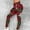 Red, variant on Qulqfy Yoga Leggings for Women Running Christmas High Waisted Red Lounge Plus Size Plaid Casual Leggings Pants Women L