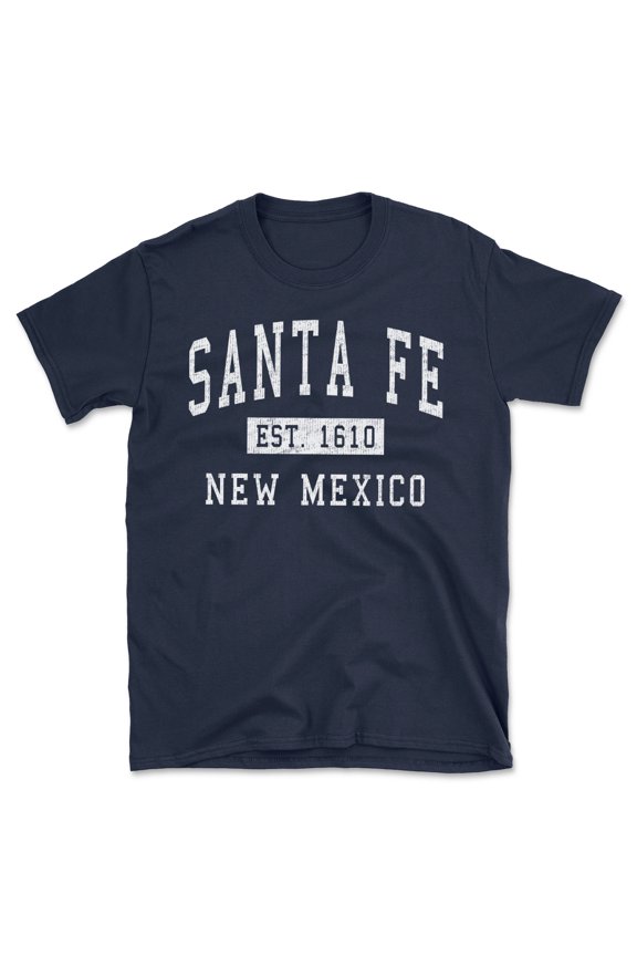 Santa Fe New Mexico Classic Established Men's Cotton T-Shirt