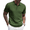 Army Green, variant on COOFANDY Mens Knit Polo Shirt Textured Polo Shirts Short Sleeve Banded Bottom Polo T Shirts Golf V Neck Polo Shirts Summer Clothing