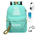 thumbnail image 1 of USB Backpack School Book Bags Fans Travel Bags Laptop Chain Headphone, 1 of 6