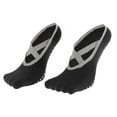 thumbnail image 3 of Unique Bargains 1 Pair Yoga Five Toe Socks Durable Short Cross-Strap Socks for Women Black, 3 of 6