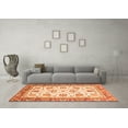 thumbnail image 3 of Ahgly Company Indoor Rectangle Abstract Orange Modern Area Rugs, 2' x 4', 3 of 4