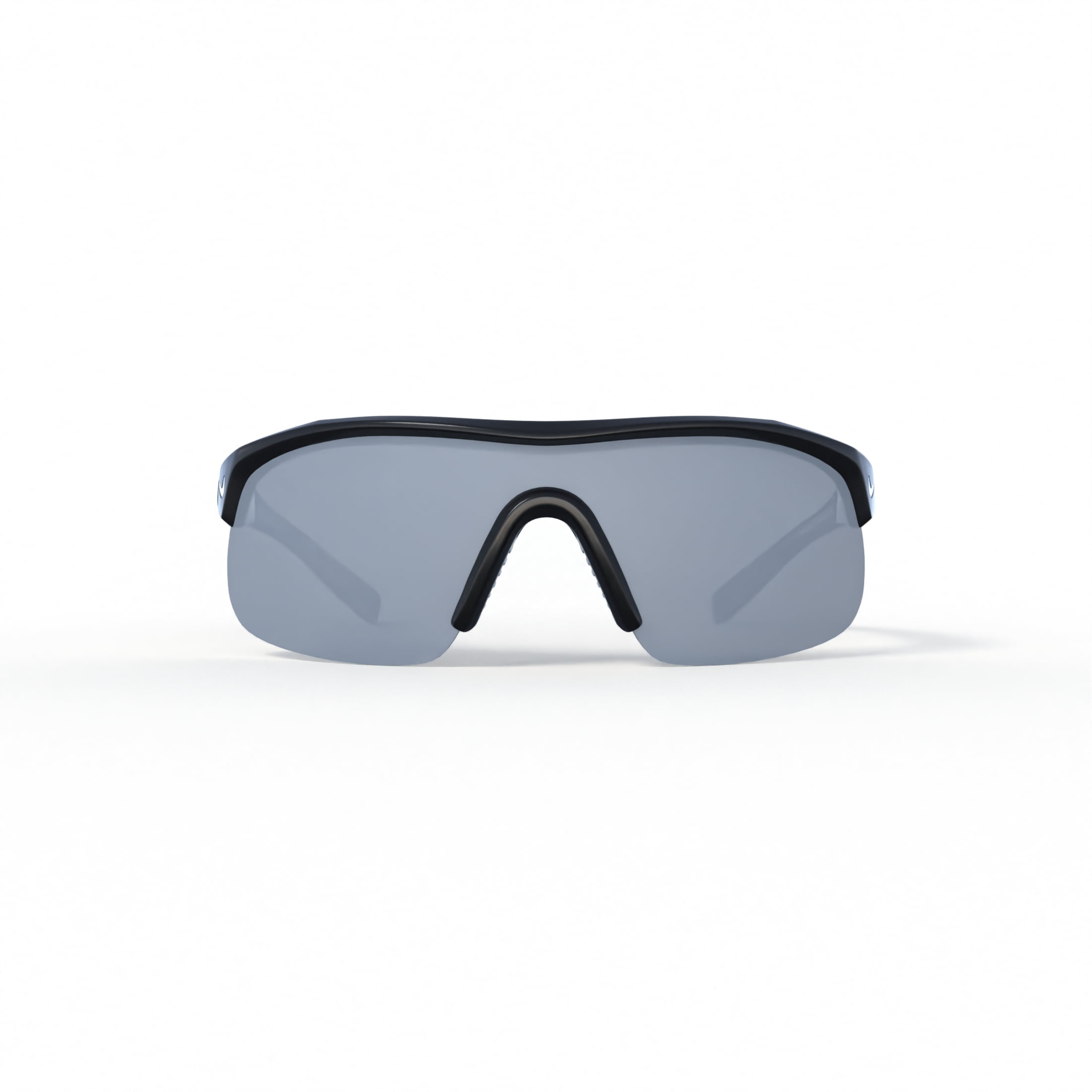 NWT Nike SHOW X1 DX6520 Wolf Grey Shield 58mm Sunglasses Nike Show X1 Sunglasses - multicolor (shiny wolf grey/orange  main image 4