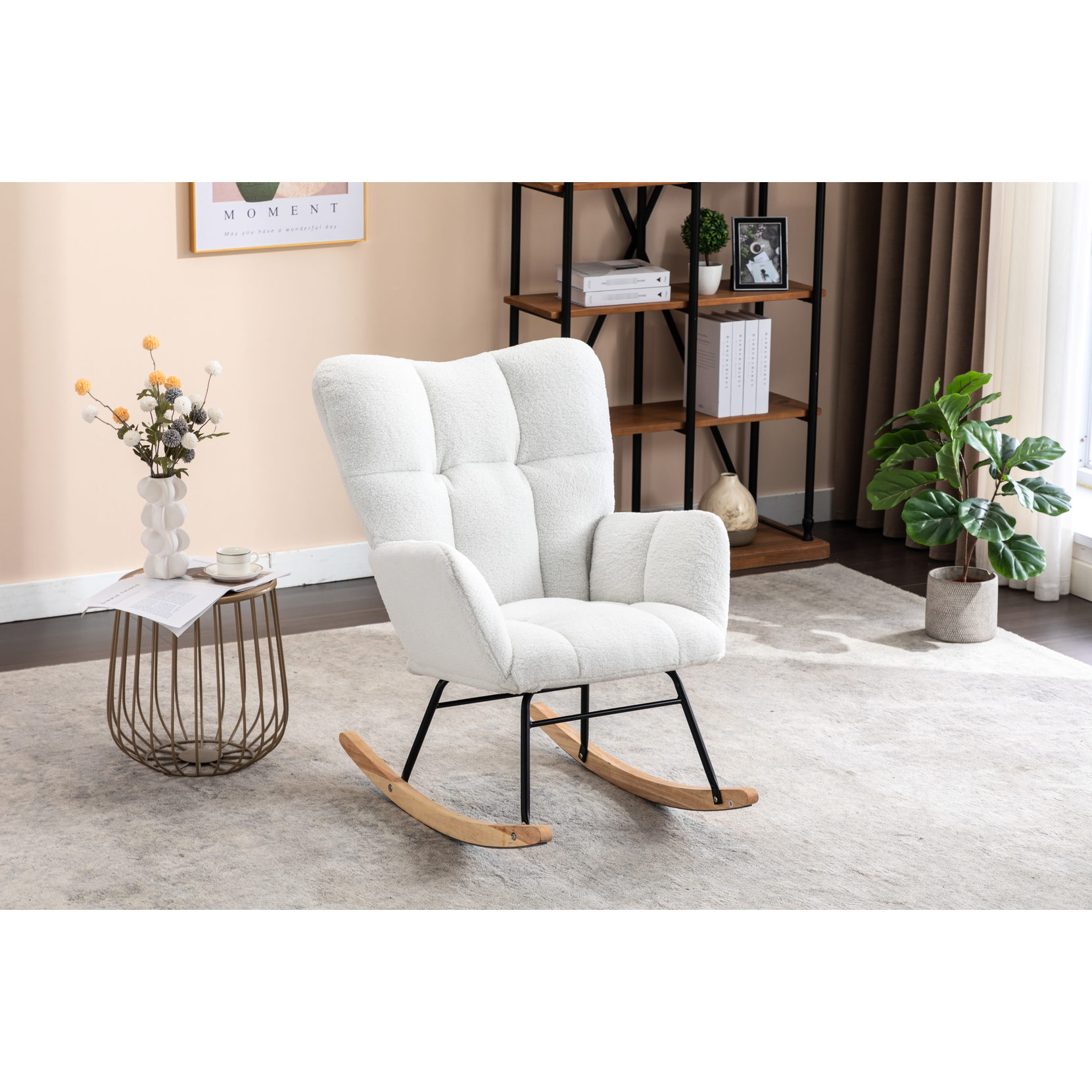 Wooden Rocking Legs | Indoor Rocking Chair for Relaxing | Easy Maintenance with Damp Rag