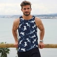 thumbnail image 5 of Rocae Party Shark Cute for Men's Workout Tank Top Men's Running Tank Top Dry Fit Athletic Workout Tank TopsSmall, 5 of 9