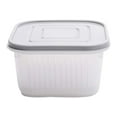 thumbnail image 2 of Xihbxyly Especiales del día Caja hermética de plástico para almacenar jengibre, ajo y frutas para el hogar., 2 of 2