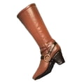 thumbnail image 4 of 1/12 Female High Heeled Shoes Miniature Figure Shoes Female Model Boot Decor for Light Brown, 4 of 8