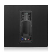 Sound Town CARME Series Powered PA Speaker and Subwoofer Combo Set with One 15” PA Speaker, One 18” Subwoofer, One Subwoofer Pole, Birch Plywood, Black