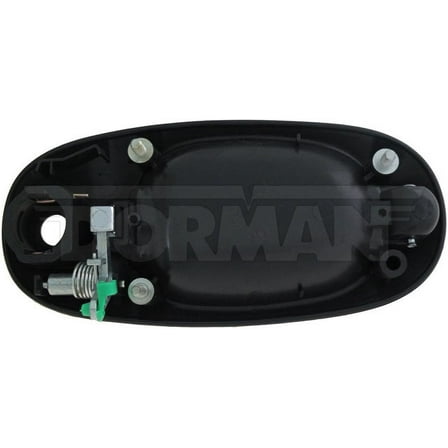 Dorman 93604 Exterior Door Handle Side Sliding Right With Keyhole Chrome Lever Black Housing