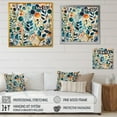 thumbnail image 4 of DESIGN ART Designart "Blue Fern"S Symphony" Floral Ferns Wall Decor 30 in. wide x 30 in. high, 4 of 5