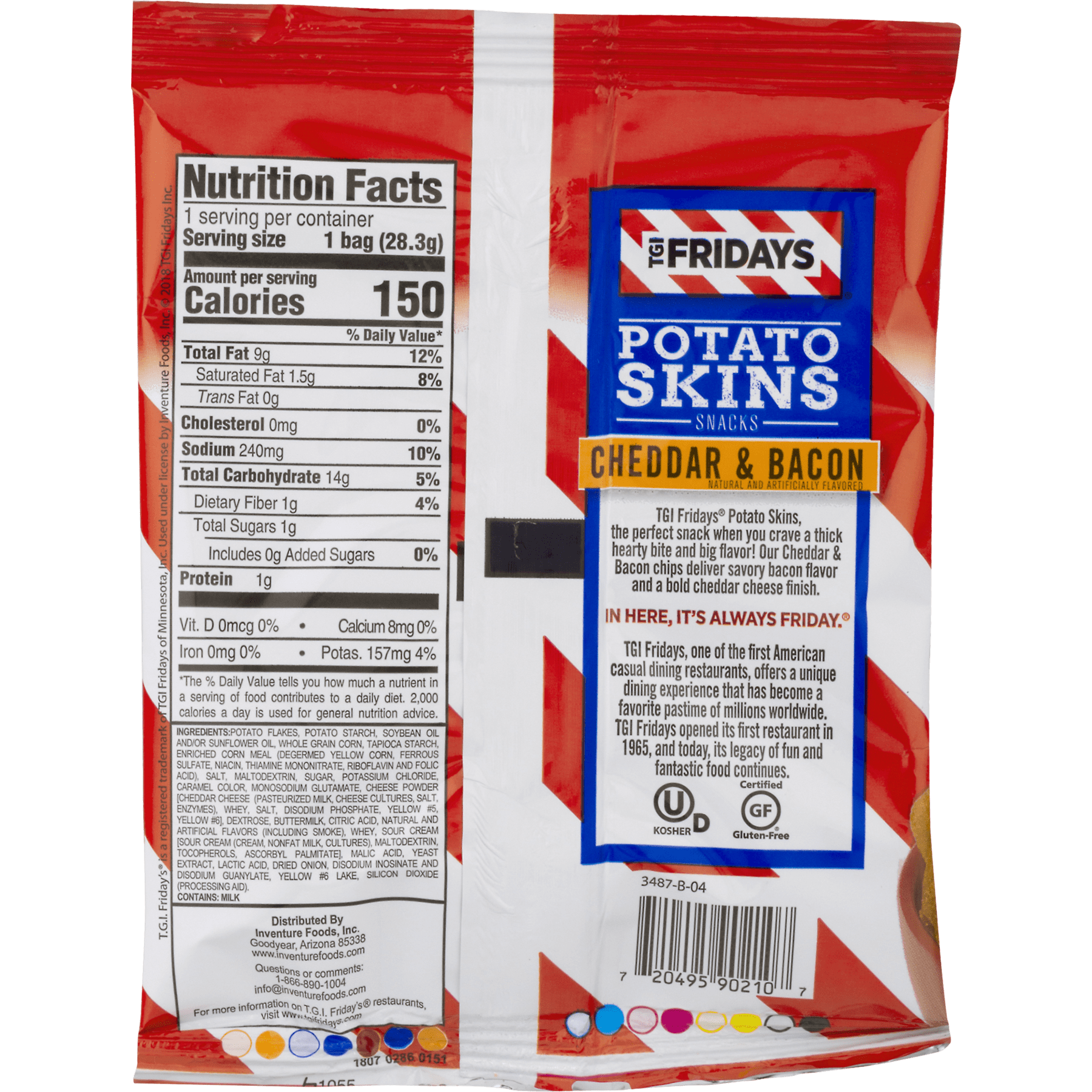 Tgi Fridays Cheddar Bacon Potato Skins 72 Ct Walmart Com Walmart Com