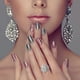 thumbnail image 4 of Mujeres Gorgeous Irregular Sparkling RingSilver Anillos Zirconia Boda Joyería de compromiso 6 10, 4 of 8