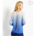 thumbnail image 2 of Aeropostale Womens Gradient Cut Out Back Graphic T-Shirt, Blue, Juniors, Small, 2 of 3