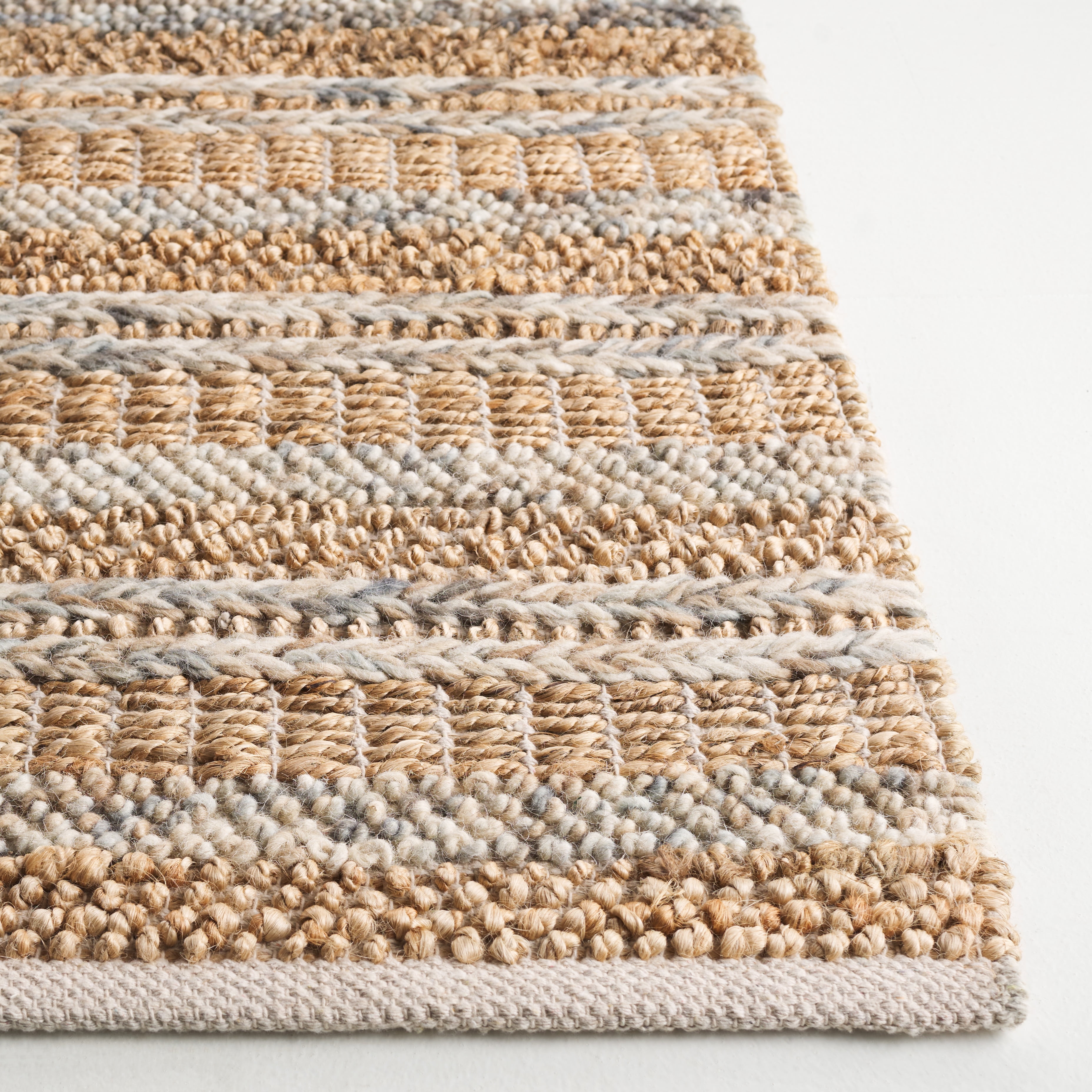 SAFAVIEH Natura Alecia Striped Area Rug, Natural/Brown, 5' x 8'